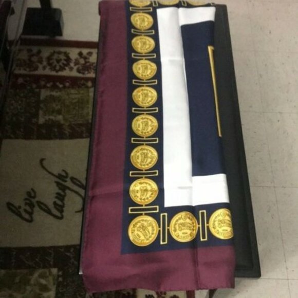 MSRP $350 NWT Archive Scarf Print Silk Square Scar - Picture 3 of 11